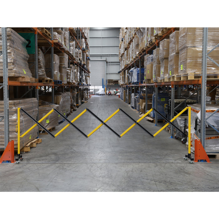 5 Metre Double Expanding Barrier In warehouse